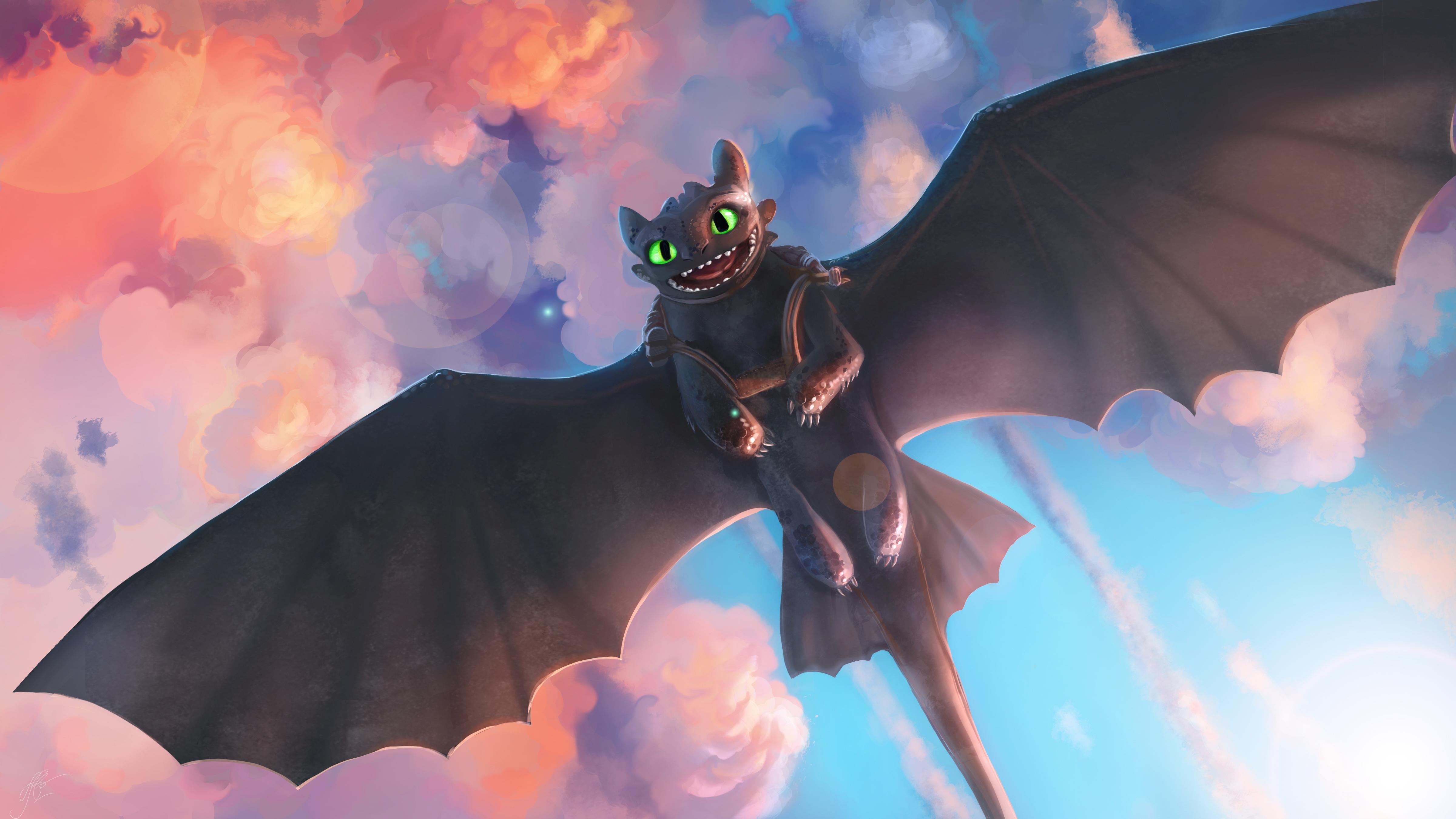 Httyd Toothless And Light Fury