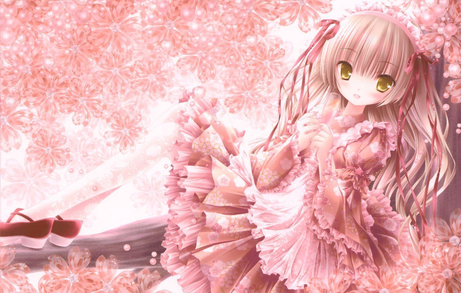 Pink Anime Wallpaper Aesthetic Anime Girls Pink Hair Wallpapers ...