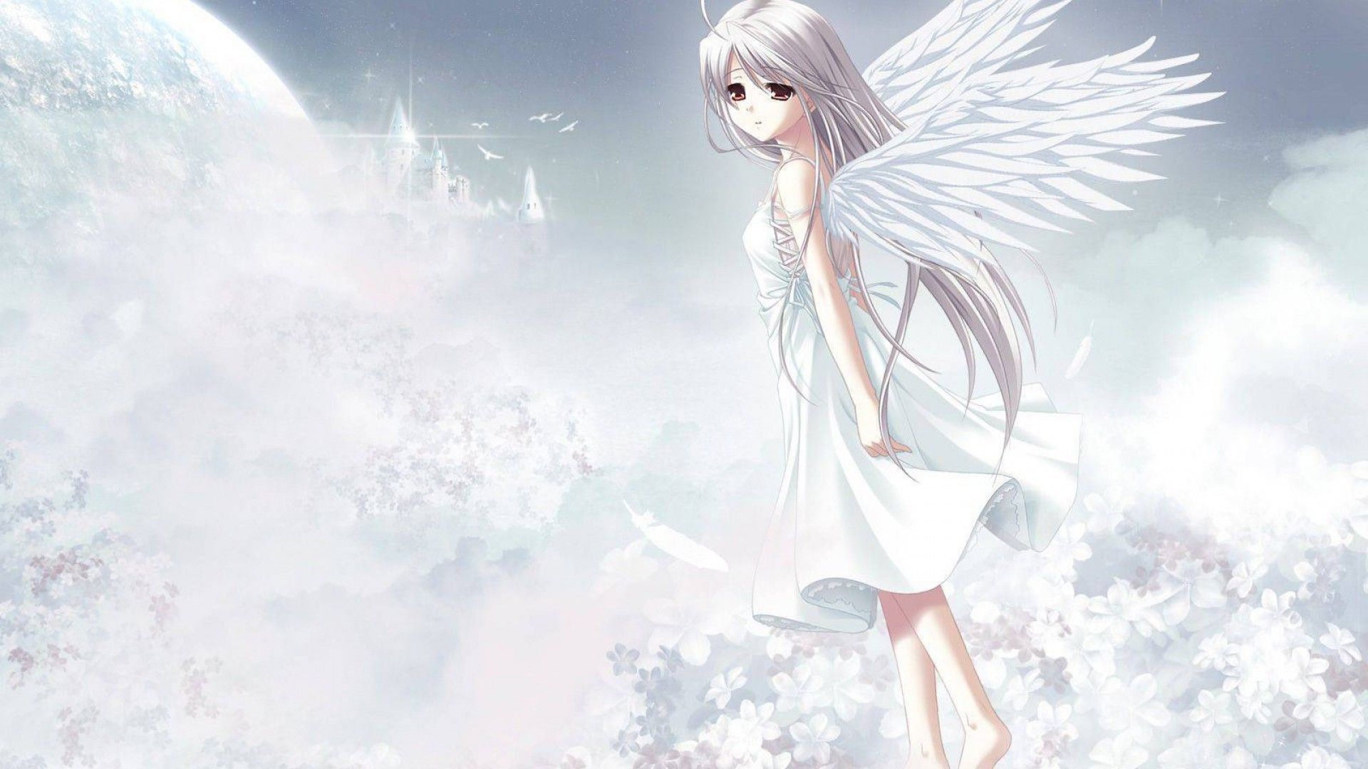 HD wallpaper girl fantasy wings angel anime art c home  Wallpaper  Flare