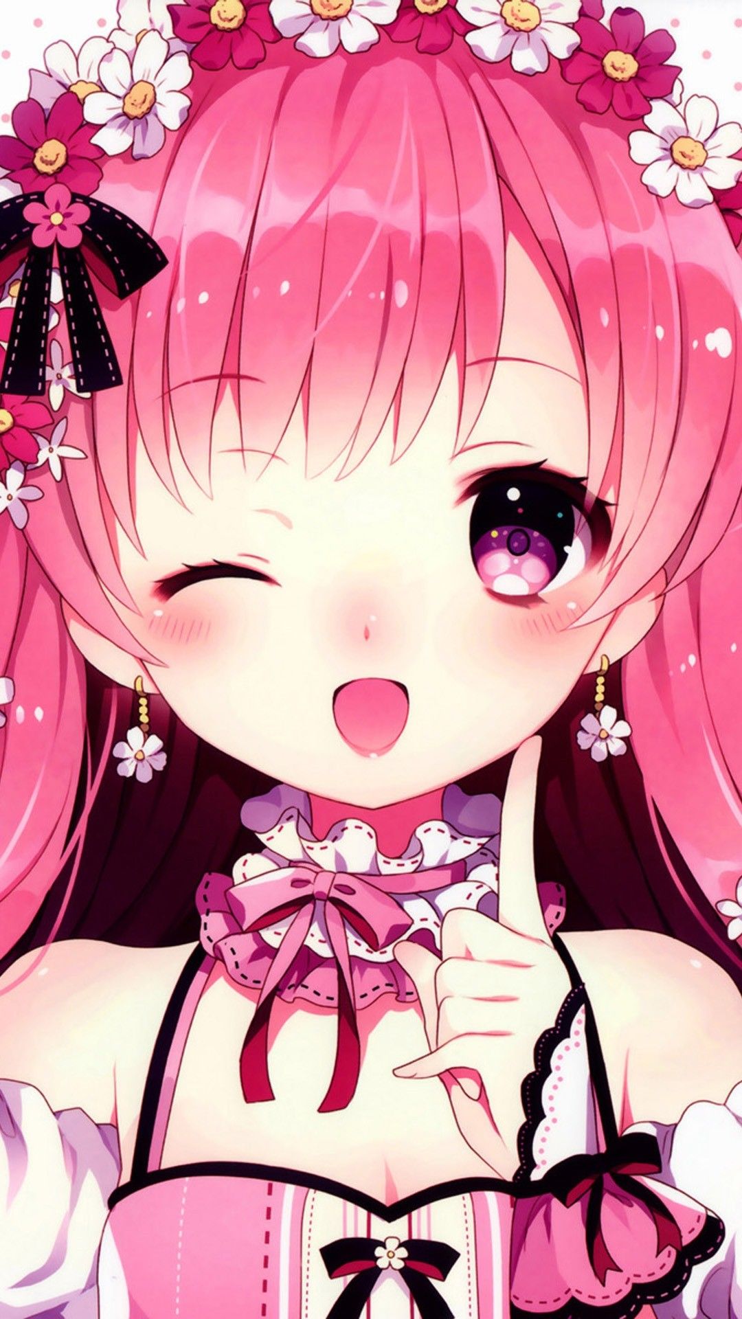 Pink Anime Wallpaper Aesthetic Anime Girls Pink Hair Wallpapers ...