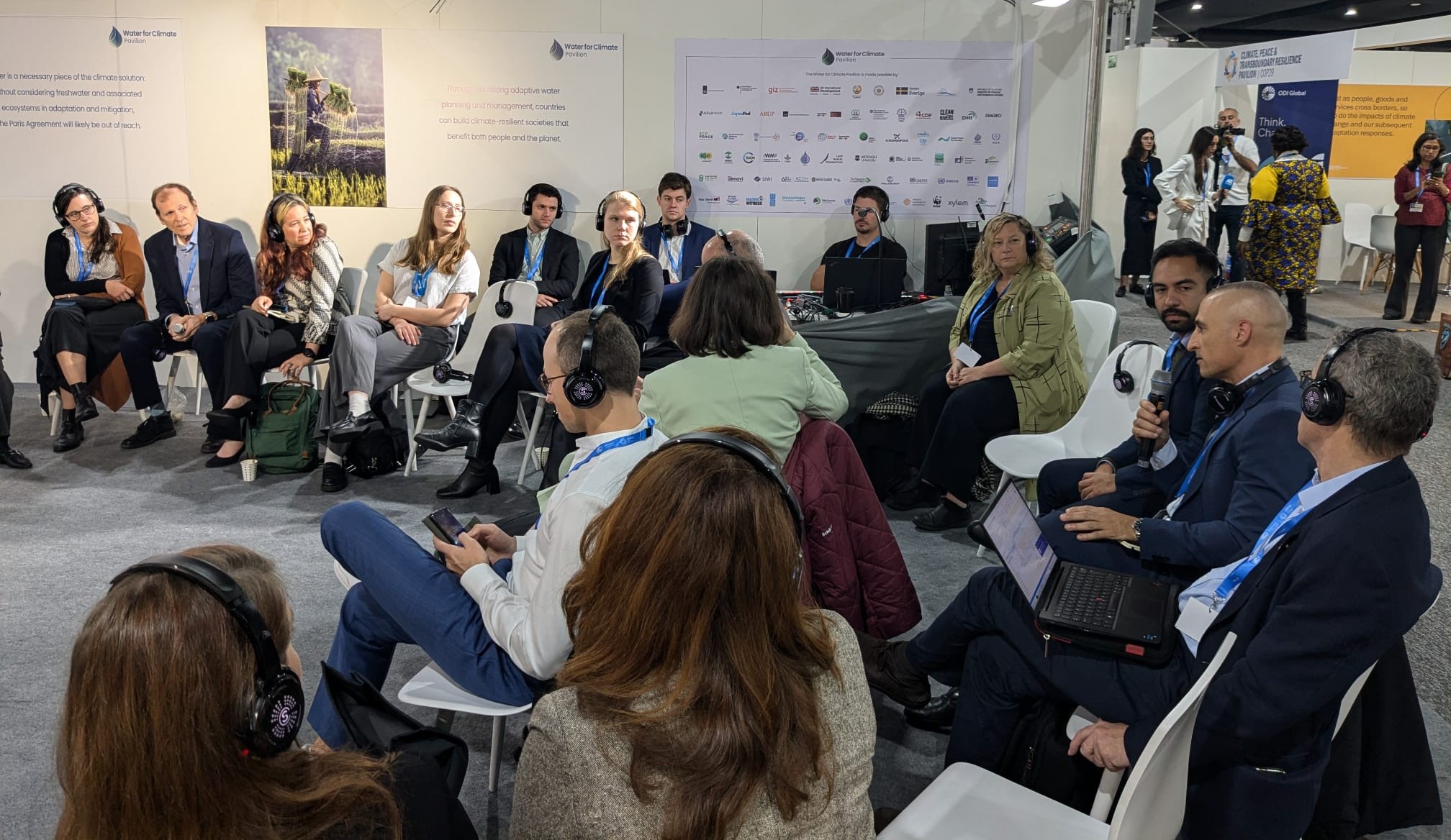 Water for Climate Pavilion participants