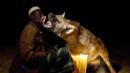 Yusef has a close relationship with wild hyenas (Credit: Fredi Devas / BBC NHU 2016)