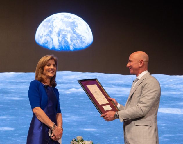 Caroline Kennedy and Jeff Bezos