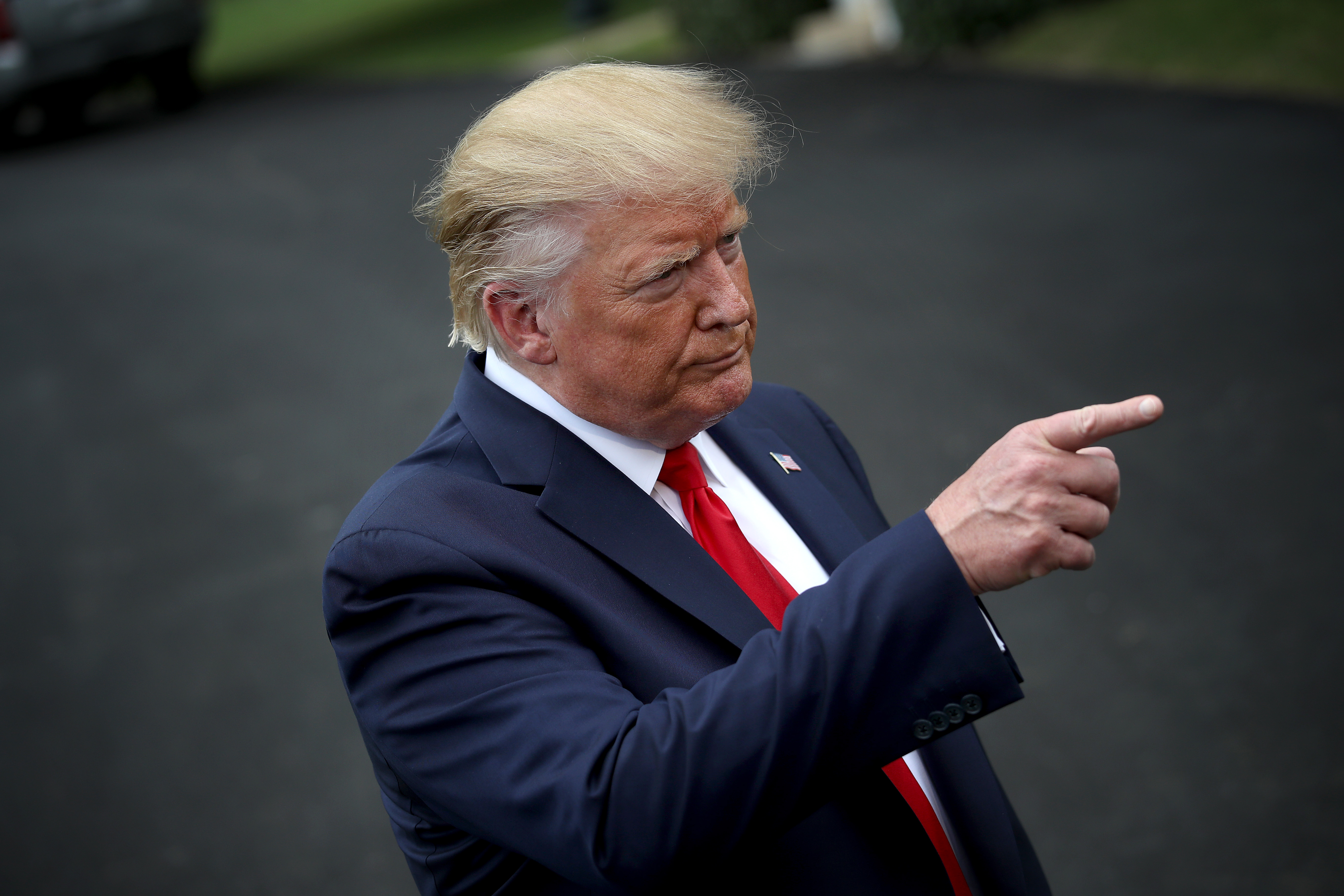 President Donald Trump Departs White House For North Carolina Election Rally