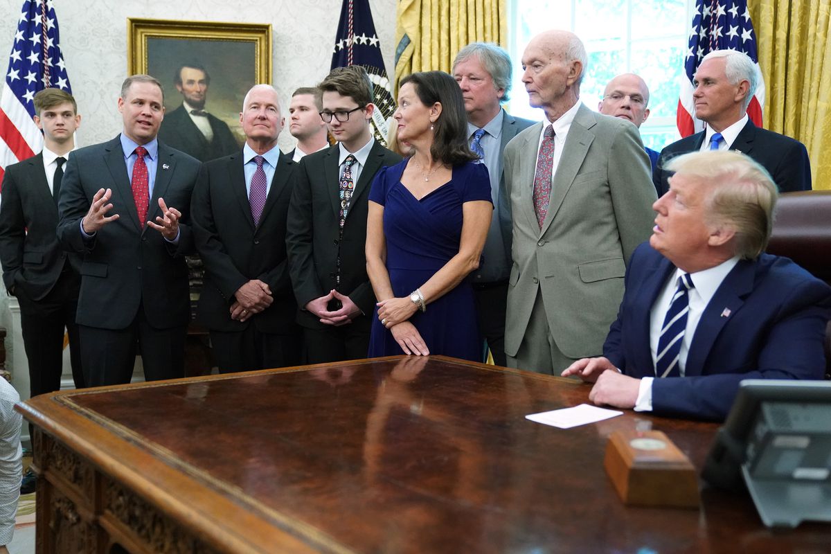 President Trump And First Lady Melania Commemorate The 50th Anniversary Of The Apollo 11 Moon Landing