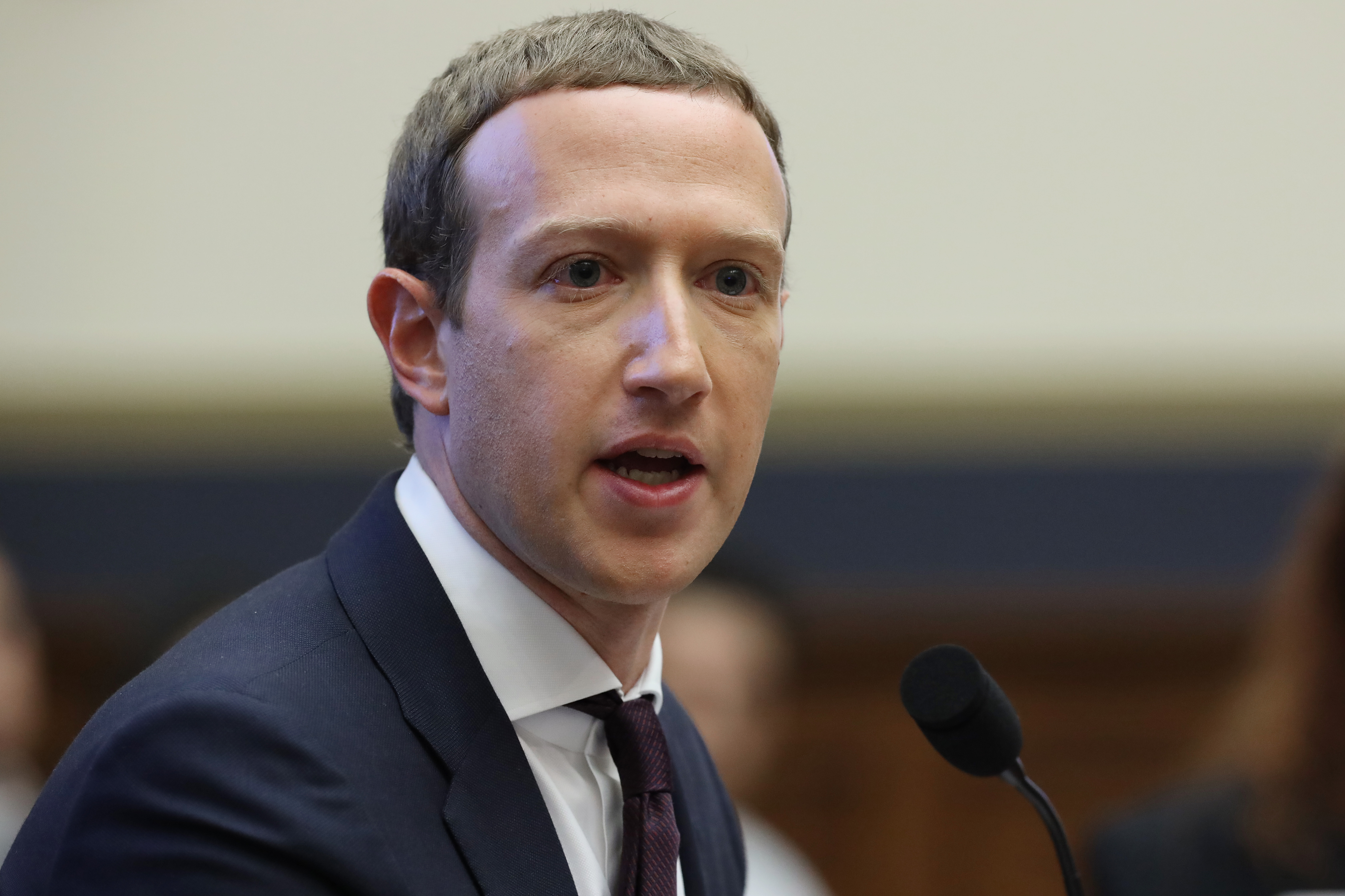 Facebook CEO Mark Zuckerberg Testifies Before The House Financial Services Committee