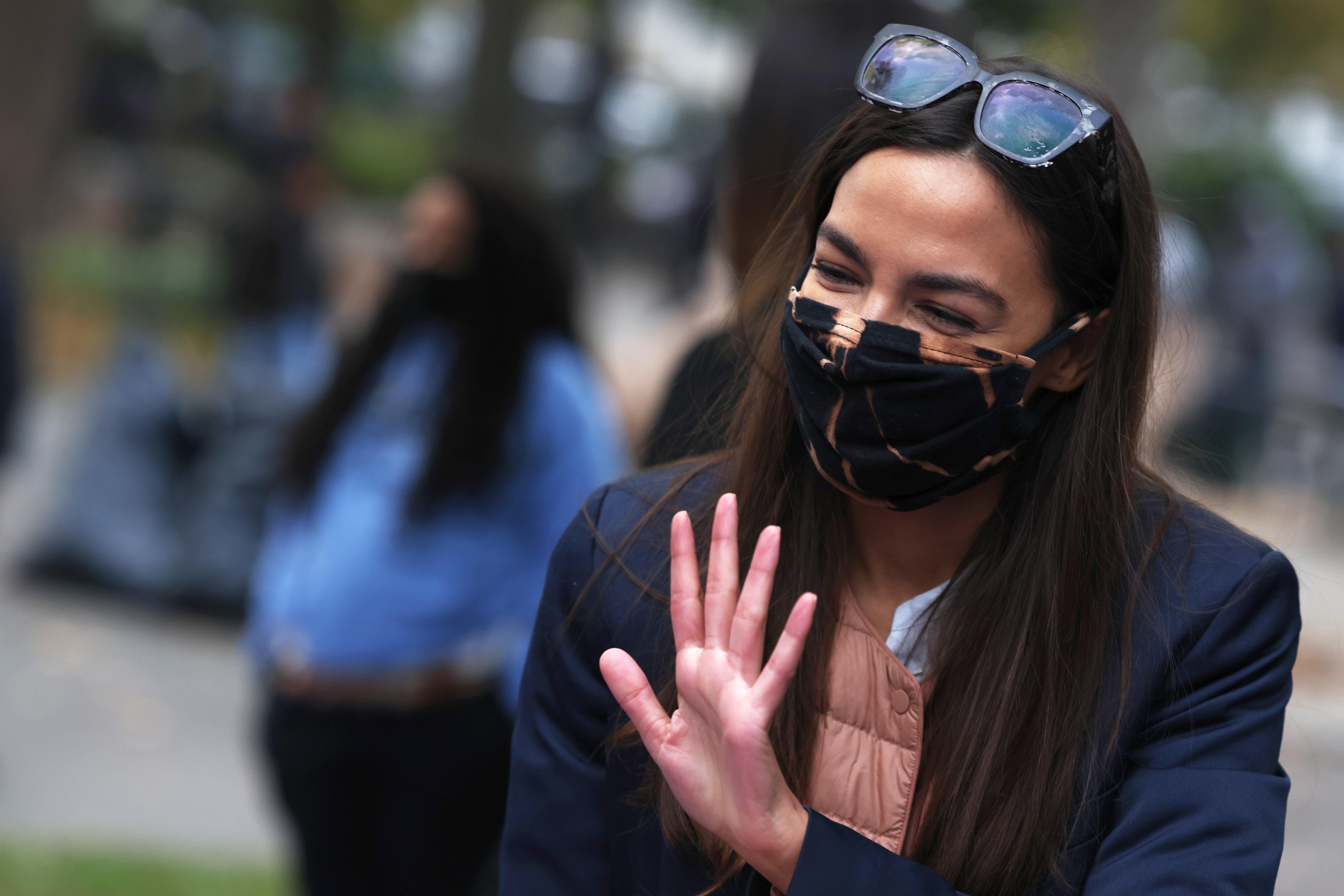 Rep. Alexandria Ocasio-Cortez Distributes Food In Areas Hard-Hit By COVID-19