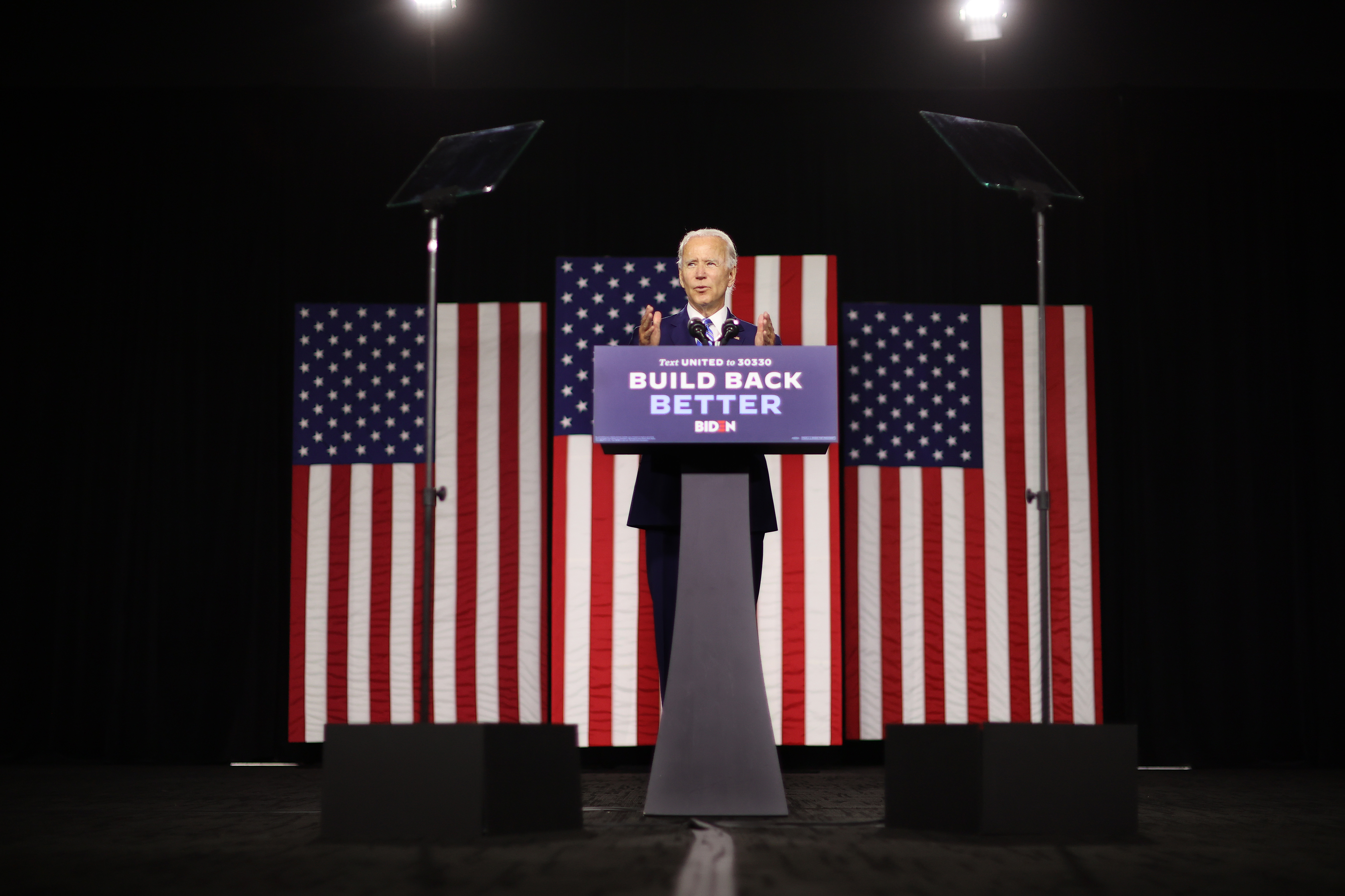 Democratic Presidential Candidate Joe Biden Speaks On His “Build Back Better” Clean Energy Economic Plan