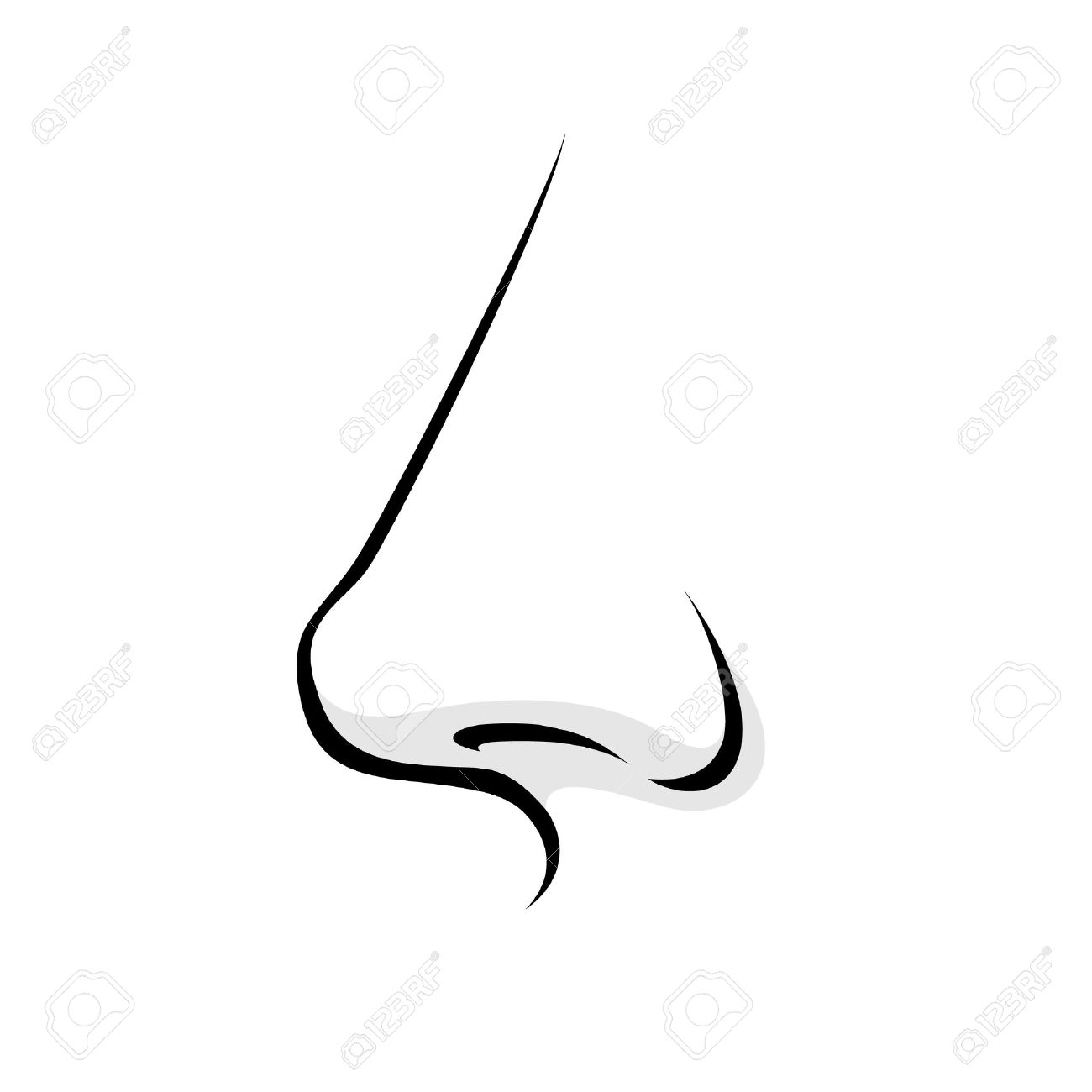 Nose Clip Art Black And White Free Clipart Images