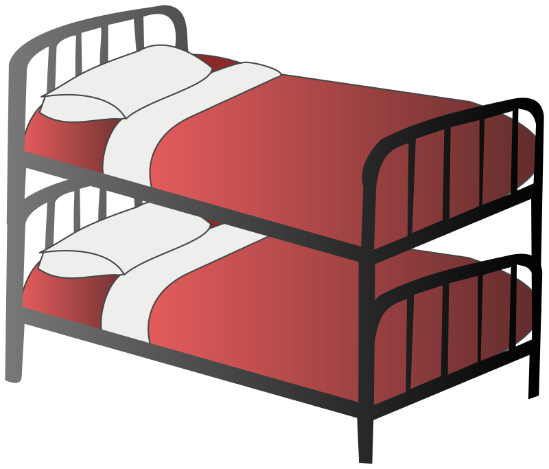 clipart bed big bed