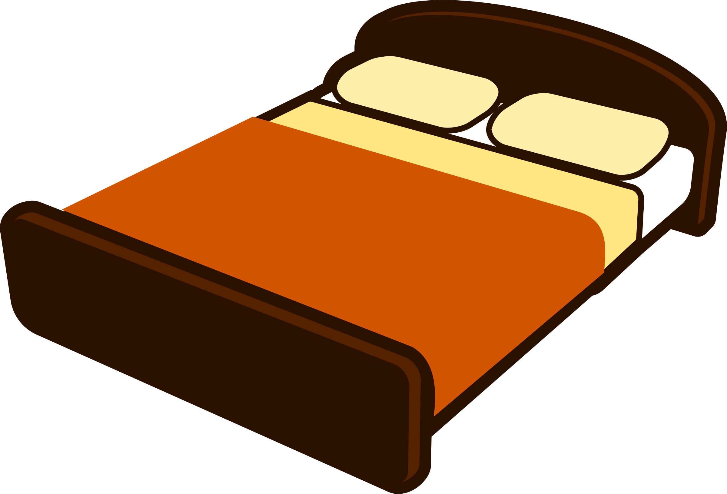 clipart bed small bed