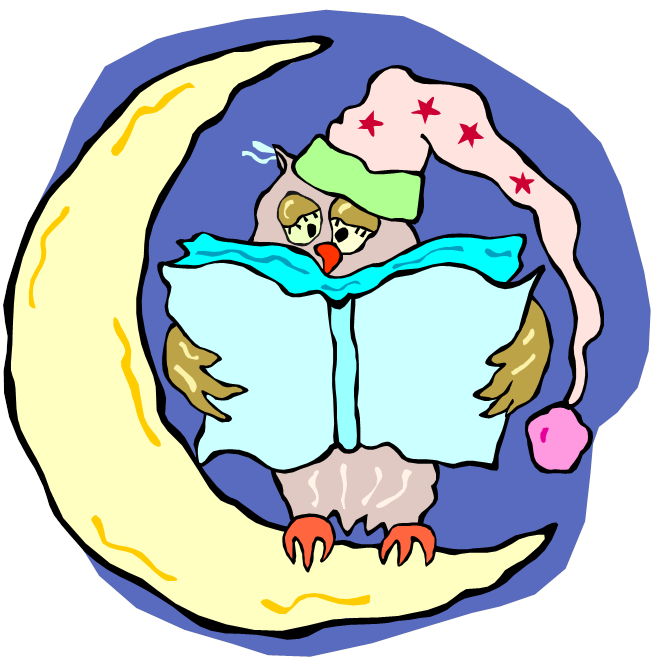 clipart bed bedtime book