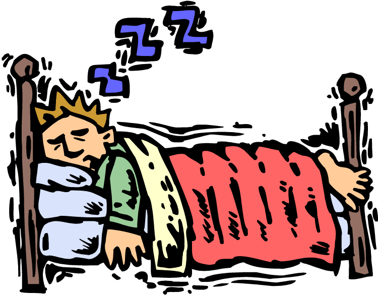 clipart bed sleep early