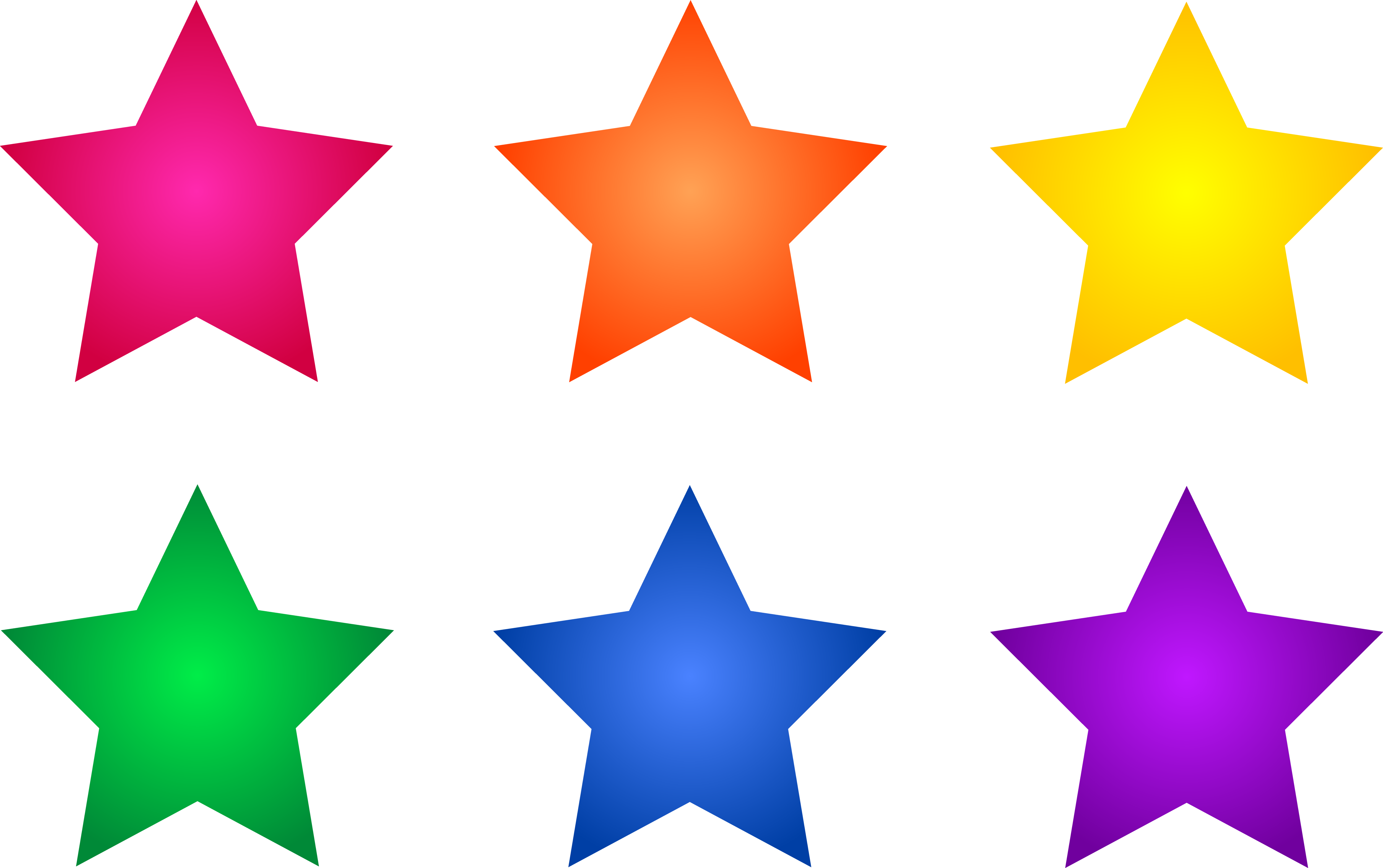 6 Stars Clip Art