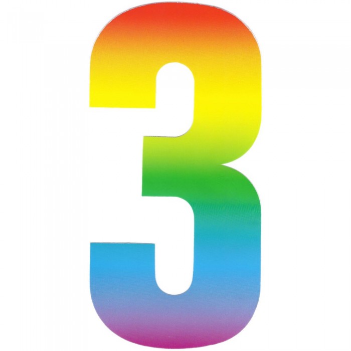 clipart rainbow number