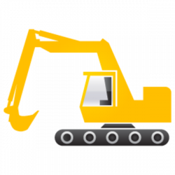 Excavator 256 image - vector clip art online, royalty free ...