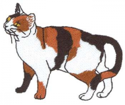 Calico Cat Embroidery Design | AnnTheGran