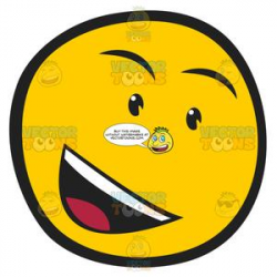 Gosspiy Talking Open Mouthed Smiley Face Emoticon