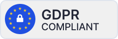 Footer certificate: GDPR Compliant