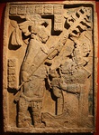 Yaxchilán Lintel 24 (Maya); 702; limestone; 109 x 74 cm; British Museum (London)[63]