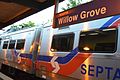 SEPTA train at Willow Grove