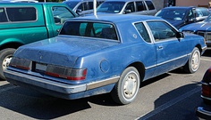 1985 Mercury Cougar LS, rear