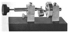 (left) "Perikon" zincite-chalcopyrite detector, c. 1912, manufactured by Pickard's firm, Wireless Specialty Apparatus Co. (right) Another form of crystal-to-crystal contact detector, made as a sealed plugin unit, c. 1919