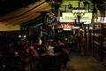 Italian restaurants on Lygon Street at night