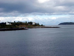 View of the Skarberget area in Tysfjord