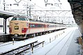 183 series on a Kitakinki service in revised JNR livery, January 2010