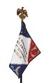 French Imperial regimental flag with its Eagle (1804–1812).