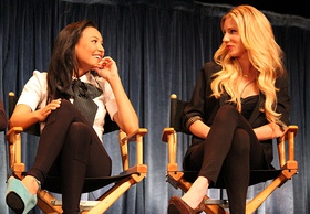 Naya Rivera (izq.) y Heather Morris (der.) formaron parte del elenco principal del programa a partir de la segunda temporada.