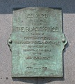 Plaque identifying the subject