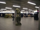 Museumsquartier station sculpture