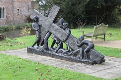 The baptismal font from the Saxon church of Aldhelm (c. 705) predates the cathedral by more than 400 years.