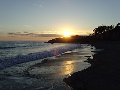 Cayucos State Beach at Sunset