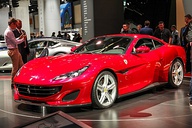 A Ferrari Portofino (left) and a Lamborghini Huracán (right). Ferrari and Lamborghini are two of the most popular and acclaimed Italian brands.