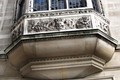 Nathaniel Hitch carving over 2 Temple Place entrance.