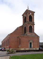 The church in Gonneville-la-Mallet