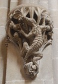 A chantry in the nave (photo Francis Bedford, 19th century)