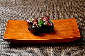 Firefly squid gunkan sushi