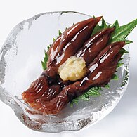 Firefly squid with grated daikon radish