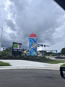 A Slurpee Inflatable at a location in Florida in 2023.