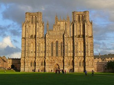 The 13th-century west front by Thomas Norreys. As a synthesis of form, architectural decoration and figurative sculpture it is considered to be unsurpassed in Britain.[98][10][100][5]