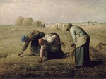 The Gleaners; by Jean-François Millet; 1857; oil on canvas; 0.84 x 1.12 m; Musée d'Orsay[213]