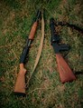 Mossberg 500 shotgun and Federal Riot Gun of the Bermuda Regiment