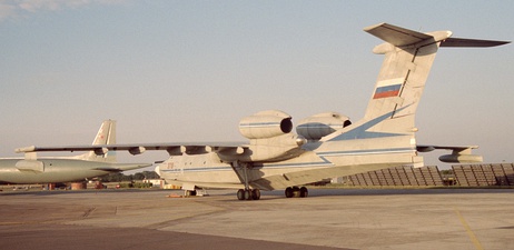 Beriev A-40 showing water rudder