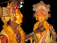 Vaishnavi or Bishnuvi (top) and Brahmi or Brahmayani (bottom) in the Bhairab Naach