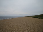 Looking west down Chesil Beach by Abbotsbury