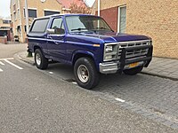 Ford Bronco J-731-XX, 1986, vista delantera diagonal